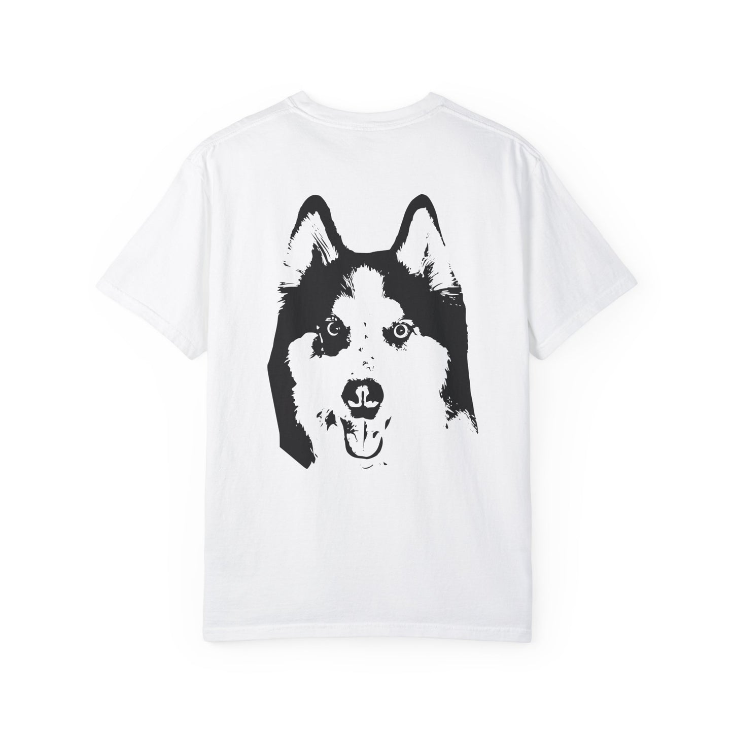 Camiseta personalizada con retrato de mascota b&w